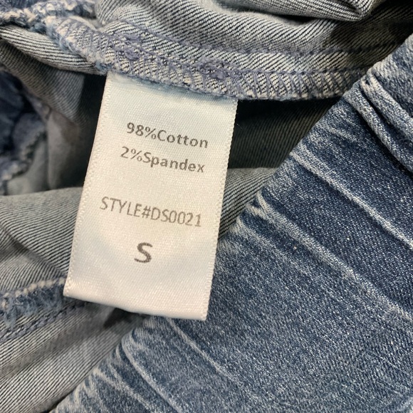 Vici Distressed Denim Joggers Small - Picture 4 of 10